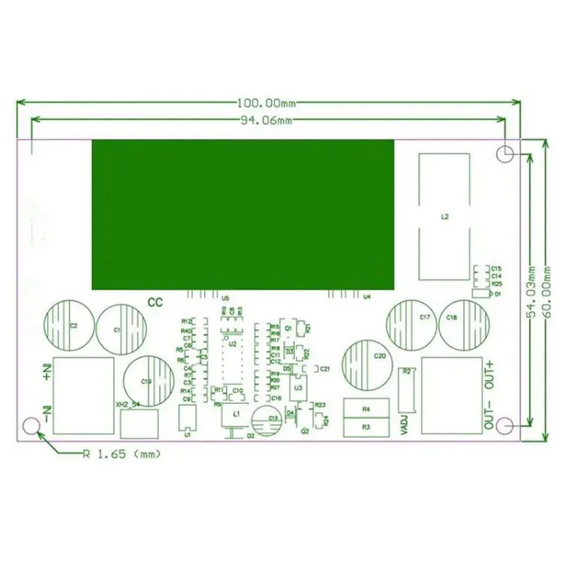 DT17 600W DC-DC Buck Converter 12-75V to 2.5-50V Step Down Power Supply Module for Constant Voltage Current Adjustable