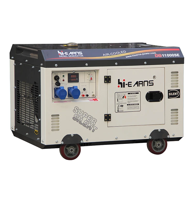 8KW 10KVA 688 198 15HP Diesel Engine 30L Fuel Tank Diesel Generator