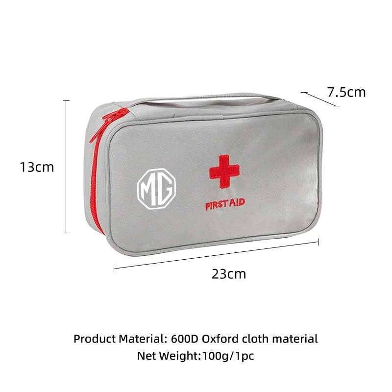 مجموعة أدوات الطب المحمولة للسيارة حقيبة مستلزمات الإسعافات الأولية الخارجية لموريس جراج MG 6 3 5 7 TF ZR ZS HS GS GT Hector RX5 RX8 Gundam