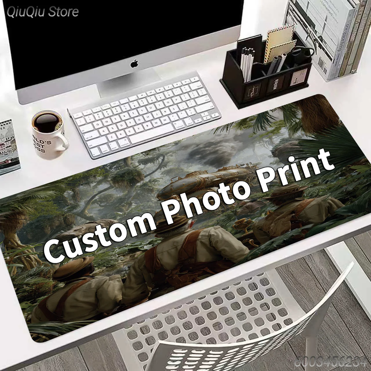 Custom Y2K Fashion Mouse Pad Retro Trend Pattern Print Waterproof Stitched Edge Mat Lovely Desktop Decor For Teenagers