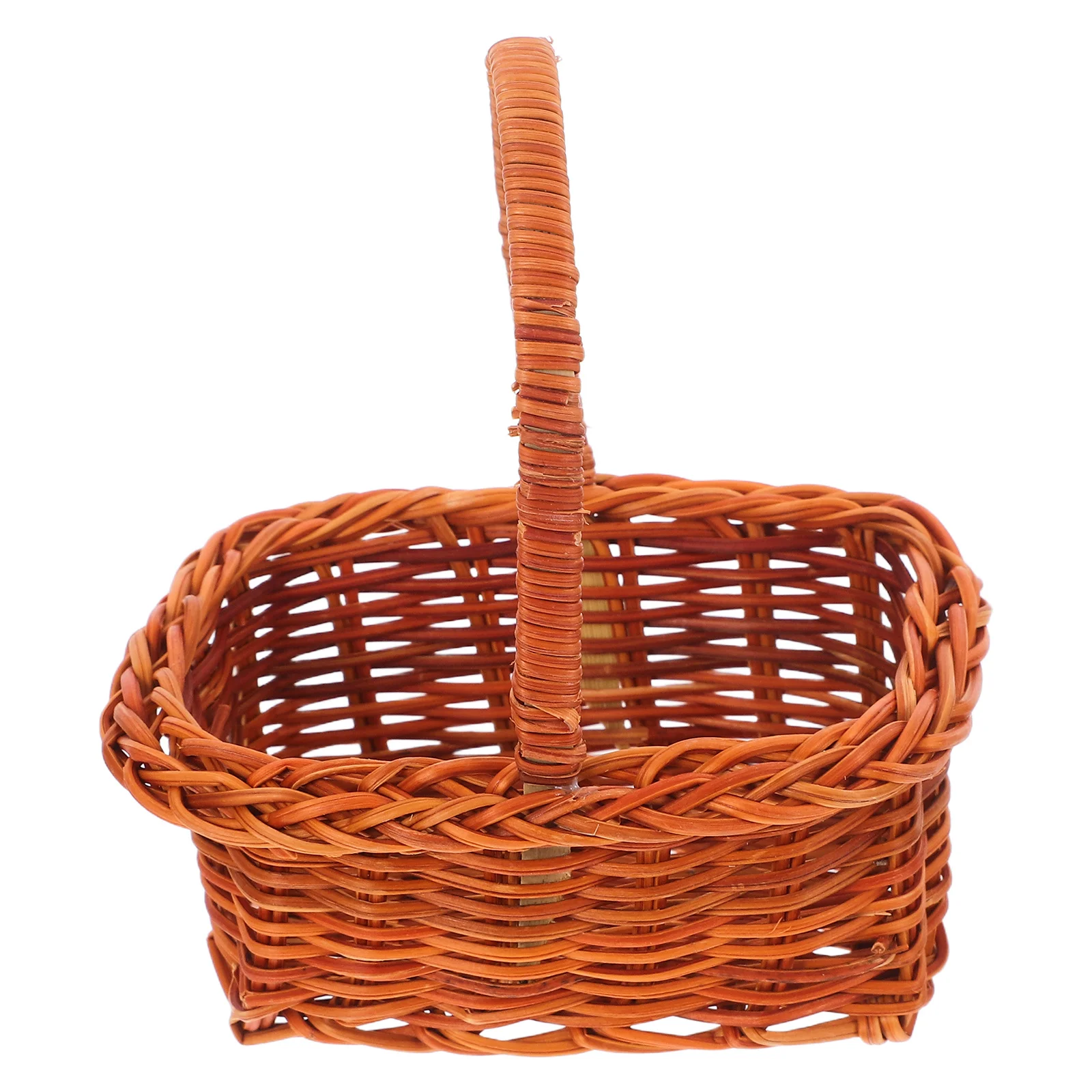 

Mini Wicker Basket with Handle Small Rattan Basket for Garden Harvest Picnic Decoration DIY Crafts Flower Arrangement