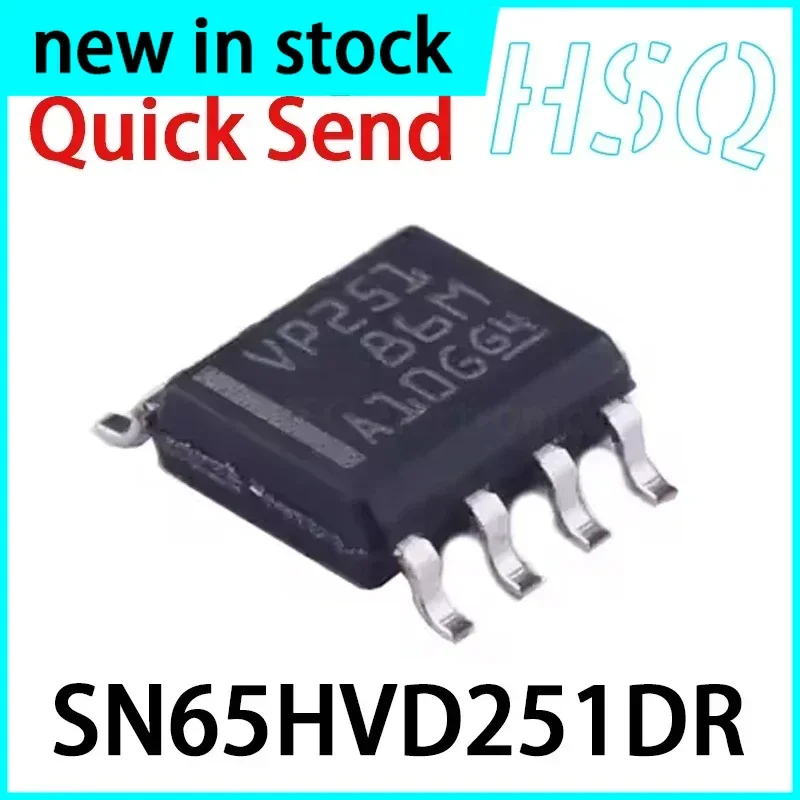 5PCS SN65HVD251DR Screen Printed VP251 SOIC-8 Transceiver Chip Brand New in Stock