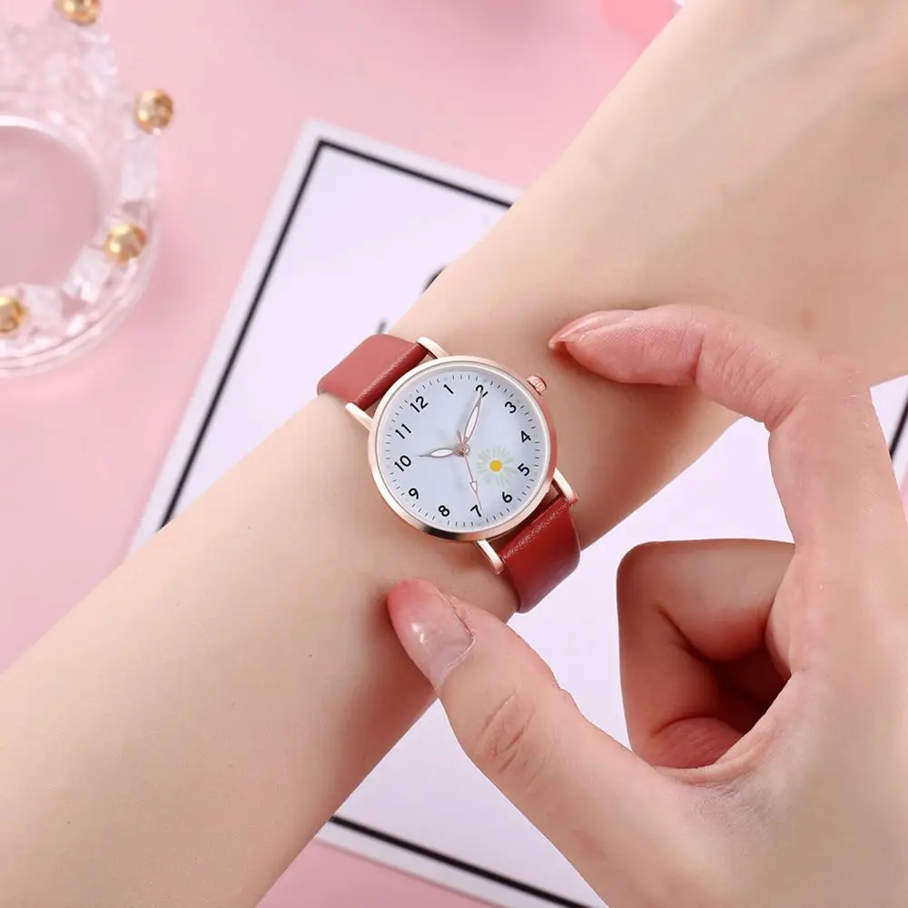 Gift Leather Belt Watches Simple Style Women Watch Quartz Watch Casual Exquisite Quartz WristWatch