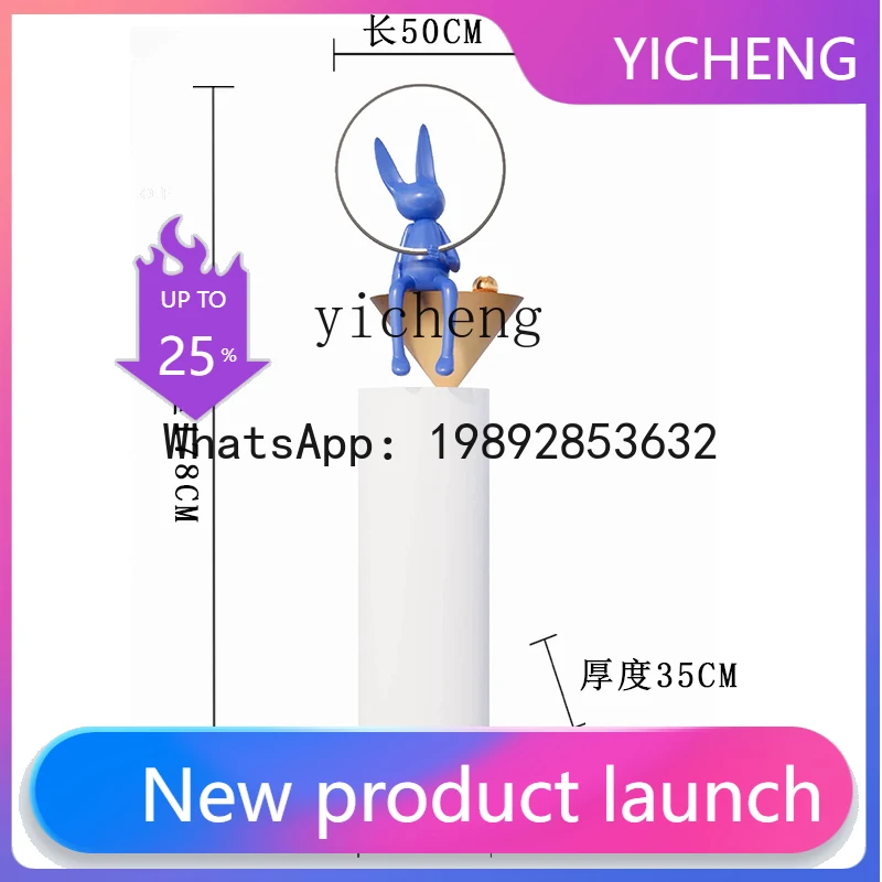 

CF animal sculpture flowing water ornament, high-end large floor decoration in the sales office of the hotel lobby