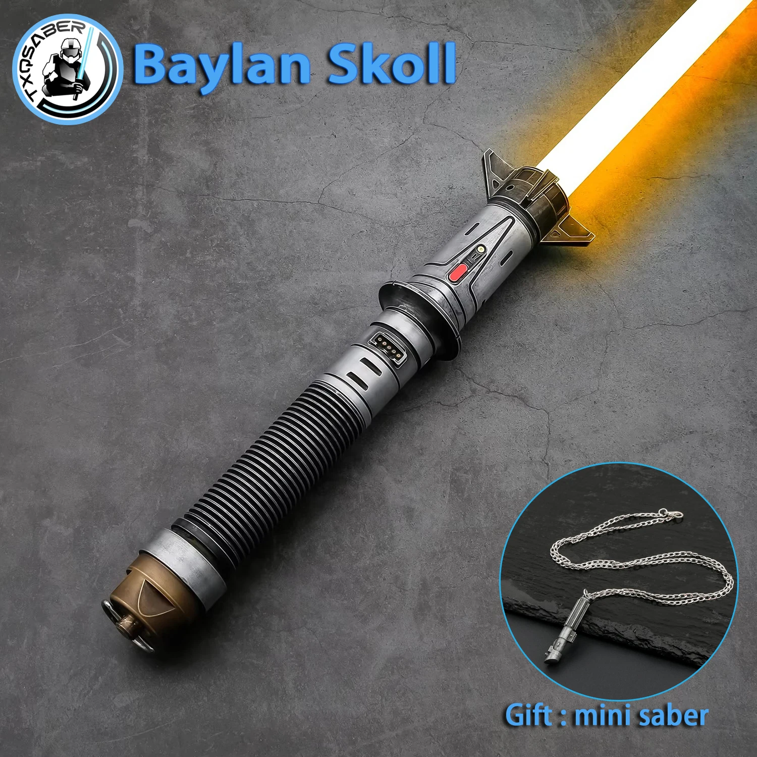 TXQSTUDIO Bylan Skoll TV Replica NeoPixel Smooth Swing lightsaber For Adult Cosplay Colors Change Heavy Dueling