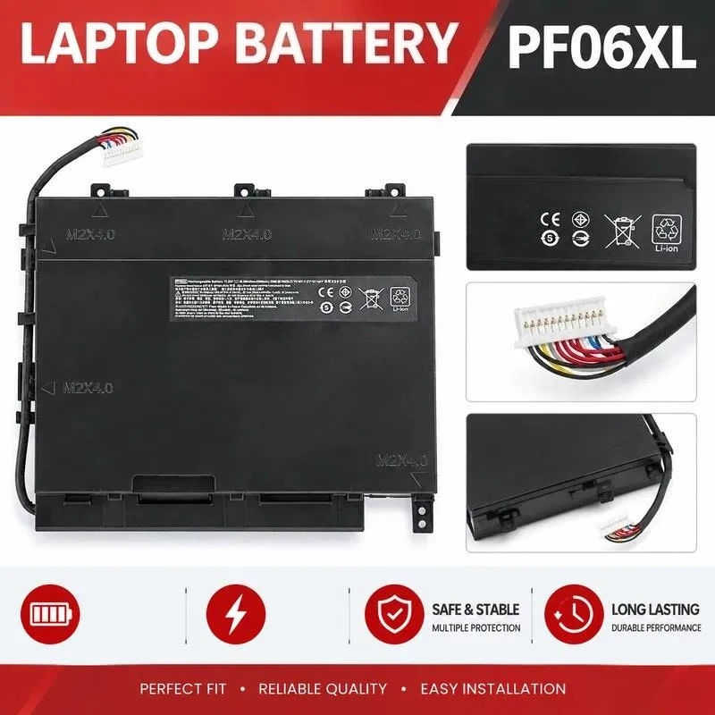 Replacement Battery for HP Shadow Genie 2 Plus PF06XL TPN-Q174 Laptop High Capacity Rechargeable