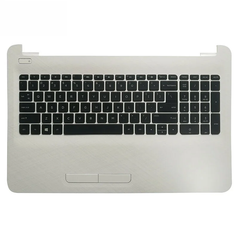A+New For HP  250 G5 255 G5 256 G5 15-BA 15-AY Keyboard palmrest white cover