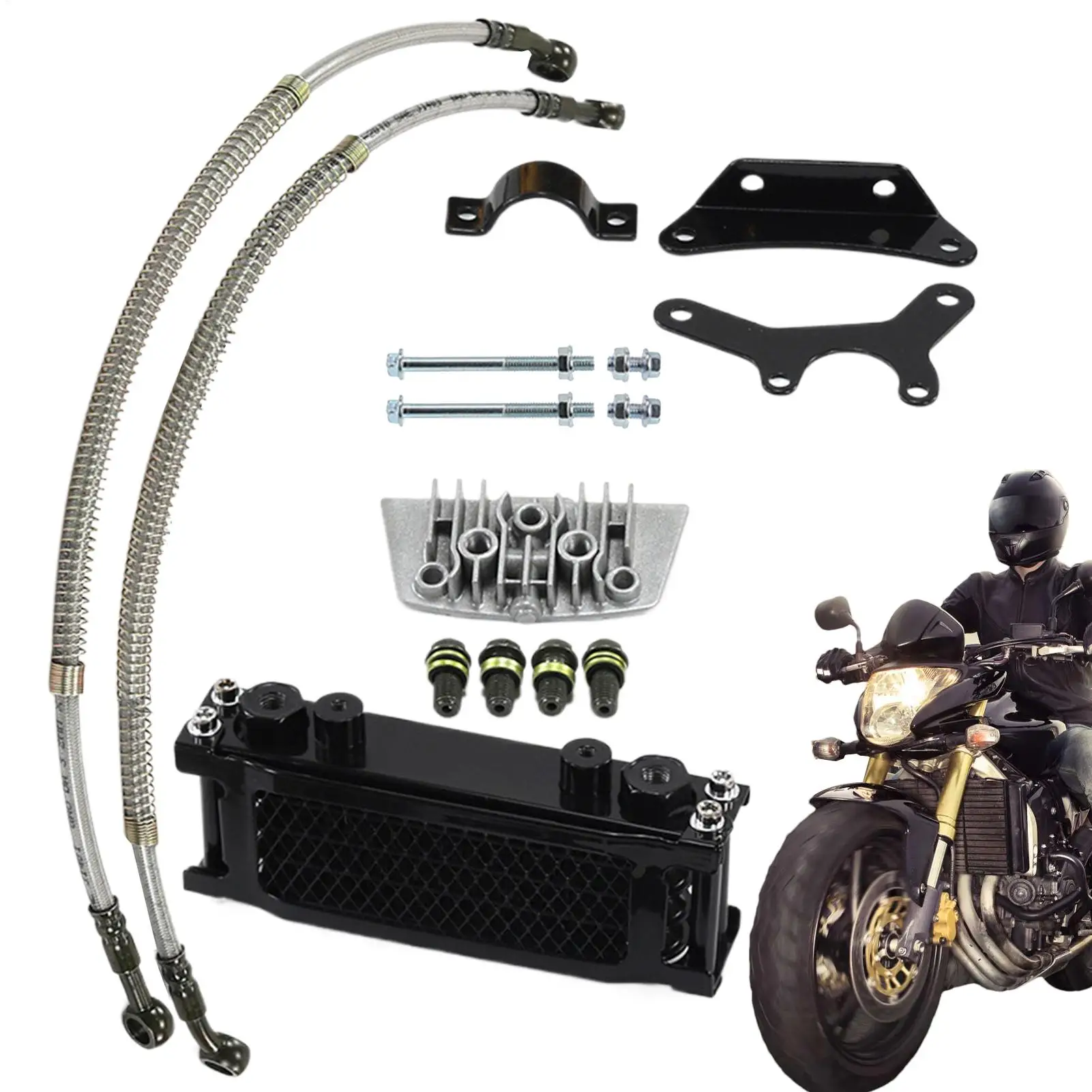 

For Motorcycle 50cc 70cc 90cc 110cc 125cc 140cc Motorcycle Oil Cooler High Performance Oil Cooler Parts for Fleet Trail Riding