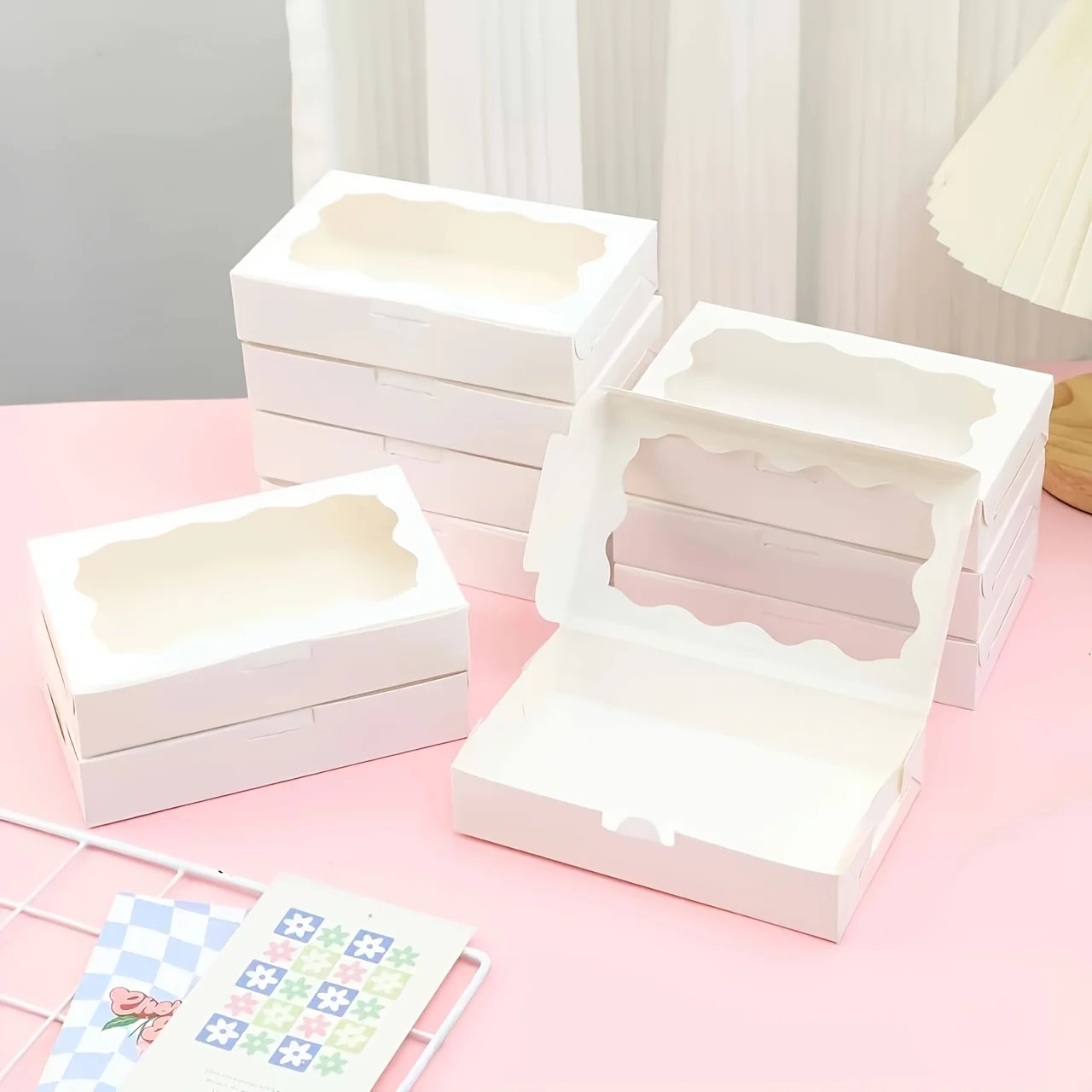 30er-Geschenkboxen mit Fenstern, elegante Geschenkboxen, verwendet für Hochzeiten, Geburtstage, Abschlussfeiern, Geschenkverpackungen für Urlaubspartys – Detail 4