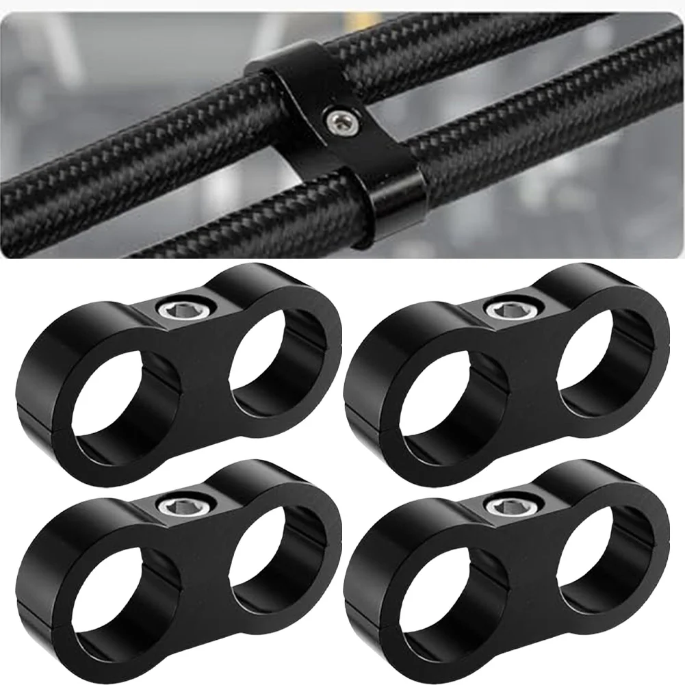 

YAFEX Hose Separator Clamp Fuel Line For Double Hole Mounting Clamp Aluminum Black AN8 2025 Hot Sale Brand. New And High Qualit