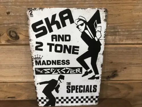 SKA and 2 Tone- Madness- The Specials Repro Tin Metal sign 8