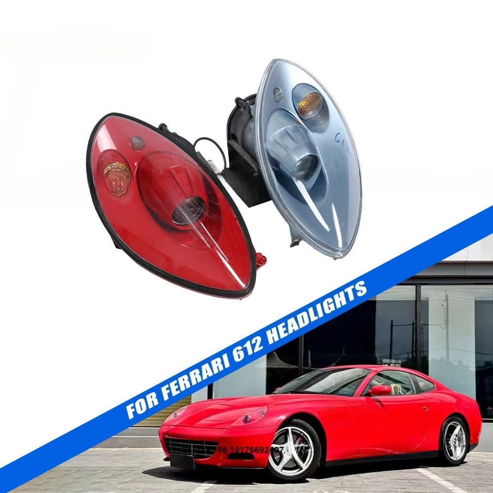 Premium Original Material Dismantling Parts Blue And Red Car Headlights For 612 2005 L 68269204 R 68269116