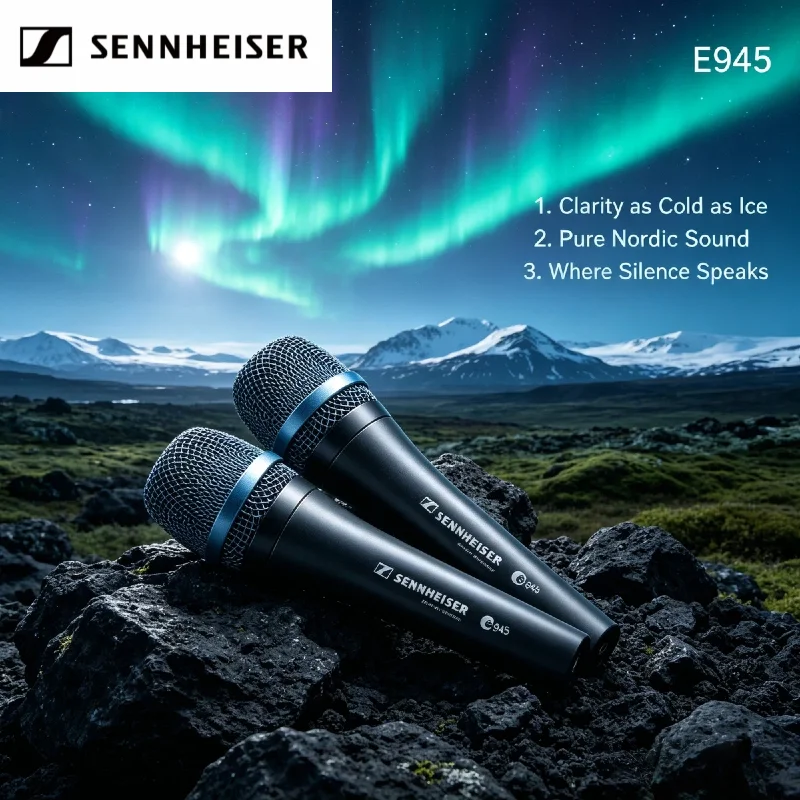 

Оригинальный динамический микрофон Sennheiser E945 с суперкардиоидной диаграммой направленности, комплект из 2 шт., для живого вокала, профессиональный, для сцены, для певцов, проводной, в подарочной упаковке.