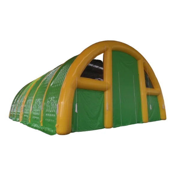 Tenda gonfiabile commerciale personalizzata con tunnel a cupola / Tende gonfiabili per tende da calcio a prezzo di fabbrica per esposizioni di feste in campeggio
