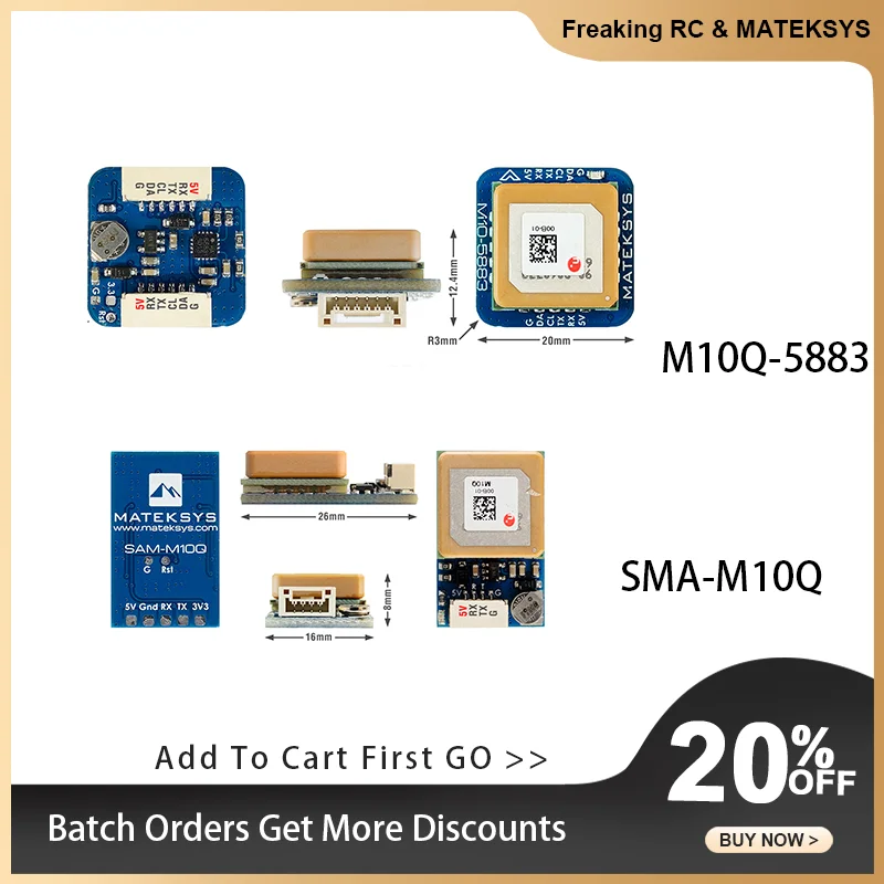 

Matek M10Q-5883 SMA-M10Q GNSS & Compass