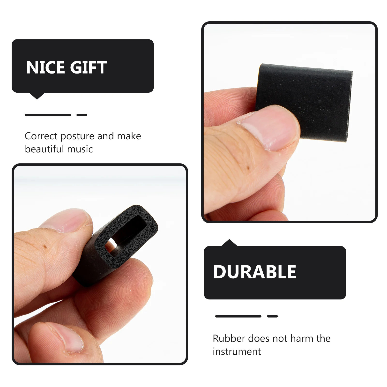 

5 Pcs Saxophone Thumb Pad Finger Rest Protectors Cushion Mat Accessories Tenor Rubber