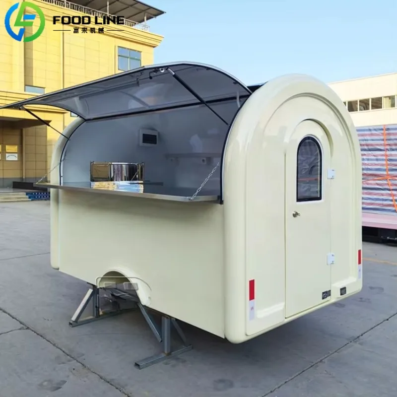 Custom BBQ Food Trailer Truck Mobile Pizza Ice Cream Event Buy USA Approved French Standard For Business Catering Price