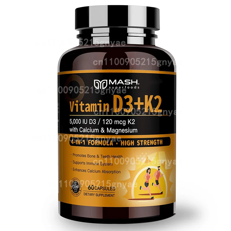 Pure Vitamin D3 Supplement (125mcg/5000IU, 60 Capsules) | Supports Bone, Joint, Colon & Immune Health
