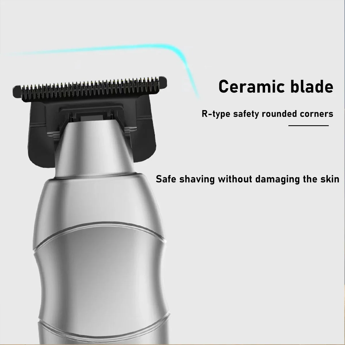 Professional Men's Hair Clipper DLC T-Blade Full Metal with Base Charger Zero Gapped Low Noise Hair Trimmer Finishing Machine image 3