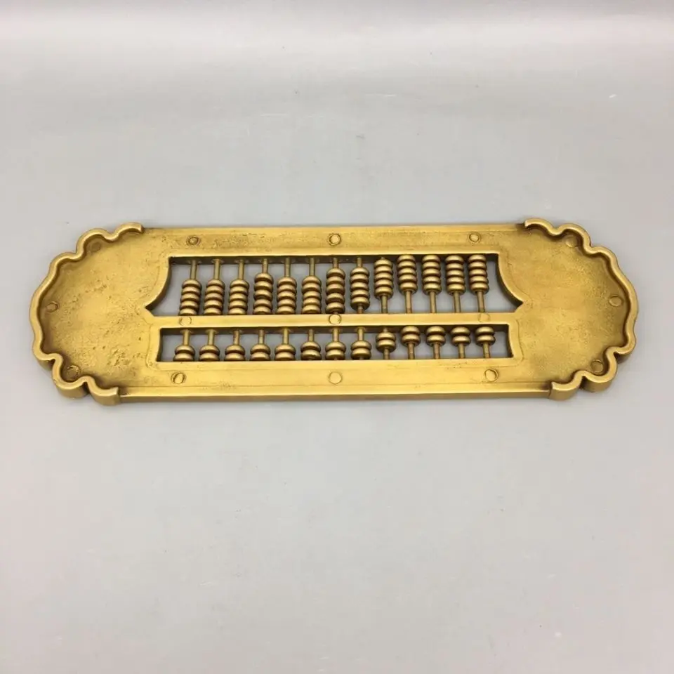 Collectible Brass Abacus, Symbol of Attracting Wealth and Prosperous Fortune
