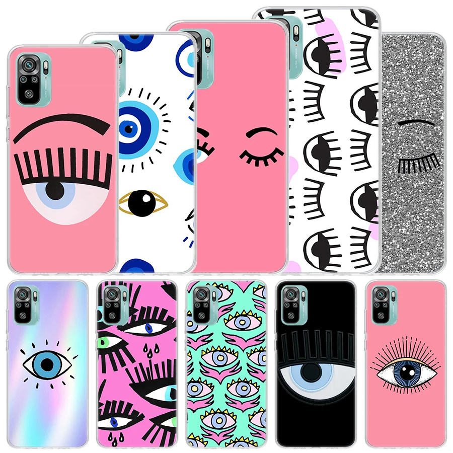 Ferragnies Eyes Chiara Soft Case For Xiaomi Redmi Note 13 12S 11S 10S 12 11 10 Phone Cover 11T 11E Pro Plus 9 9S 8 8T Shell Coqu