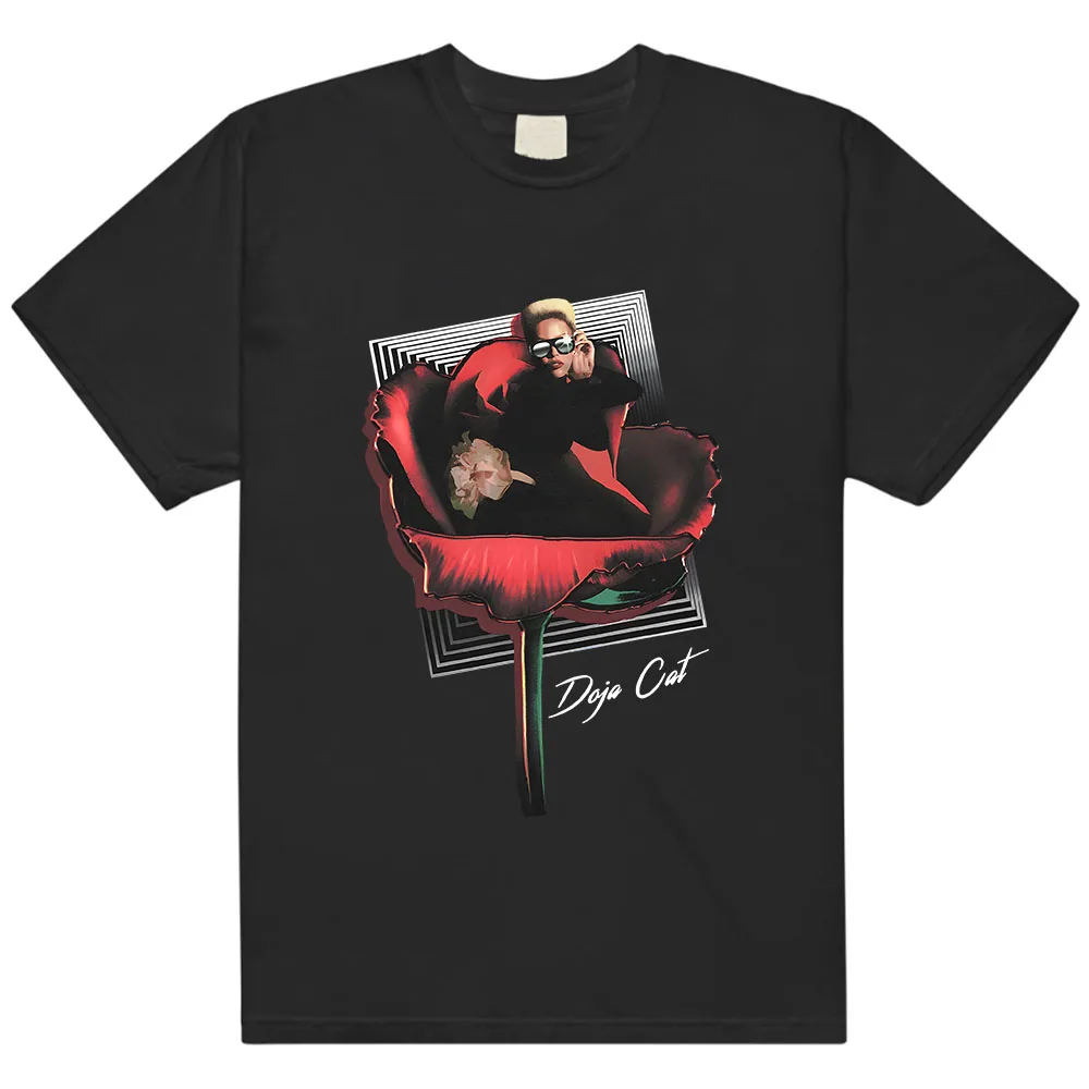 

VIE IN BLOOM T-SHIRT Doja Cat Fashion Singer Graphic Tshirts Cotton Short Sleeve Female T Shirt Casual Unisex Streetwear Print