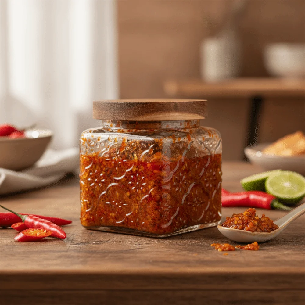Household Vintage Embossed Glass Storage Jar Square Moisture-proof Mason Jar Thickened Sealed Grains Storage Box Coffee Bean