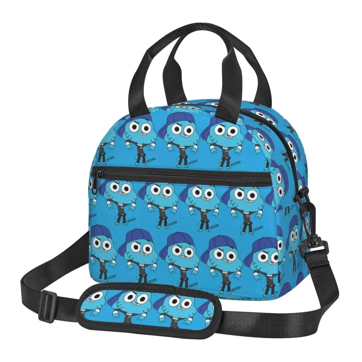 Gumball Watterson The Amazing World Of Gumball Insulated Lunch Bag for School Picnic Storage Food Boxes Cooler Thermal Lunch Box