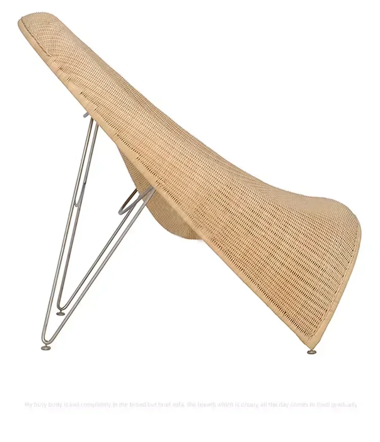 Creative Outdoor Rattan Sofa Hotel B & B Terrace Rain Protection Sun Protection Rattan Chairs Courtyard Garden