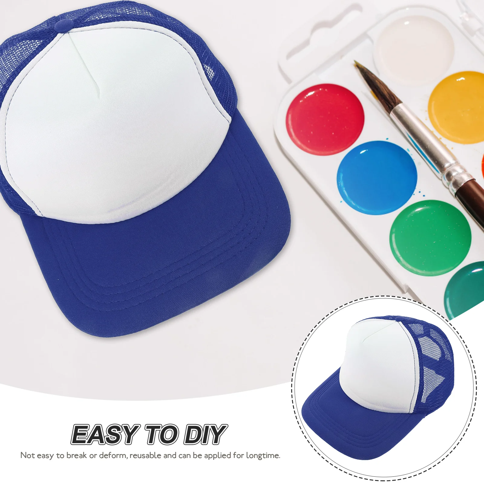 

10pcs Blank Mesh Baseball Caps Diy Sublimation Hats Heat Transfer Reusable Fashion Breathable Outdoor Camping Vacation Gift
