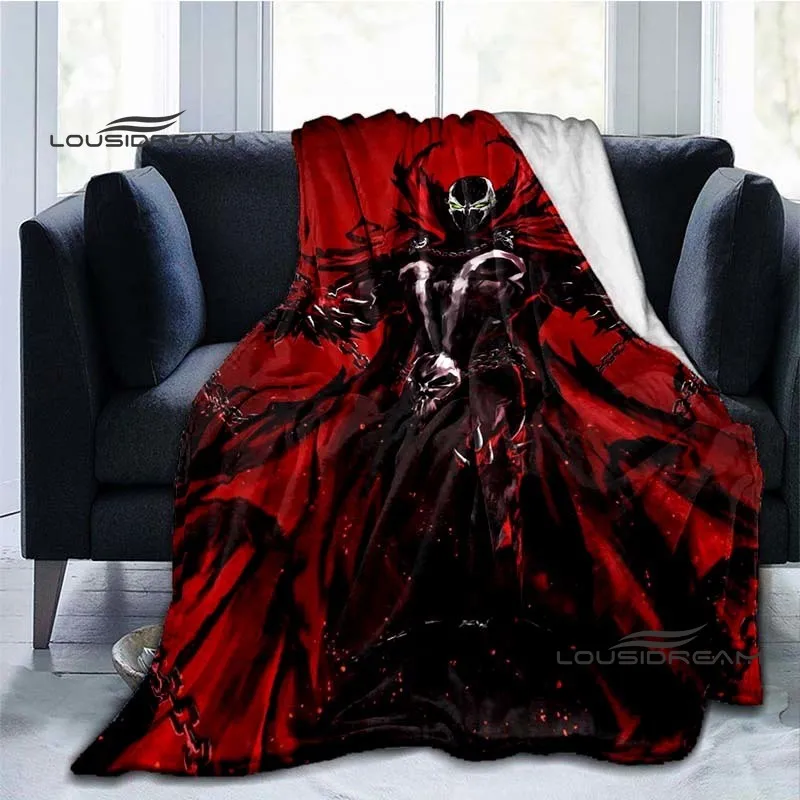 Horror Comics Spawn Blanket Super hero creative Flannel Fluffy Fleece Throw blanket Children and adult Gift Sofa Travel Camping