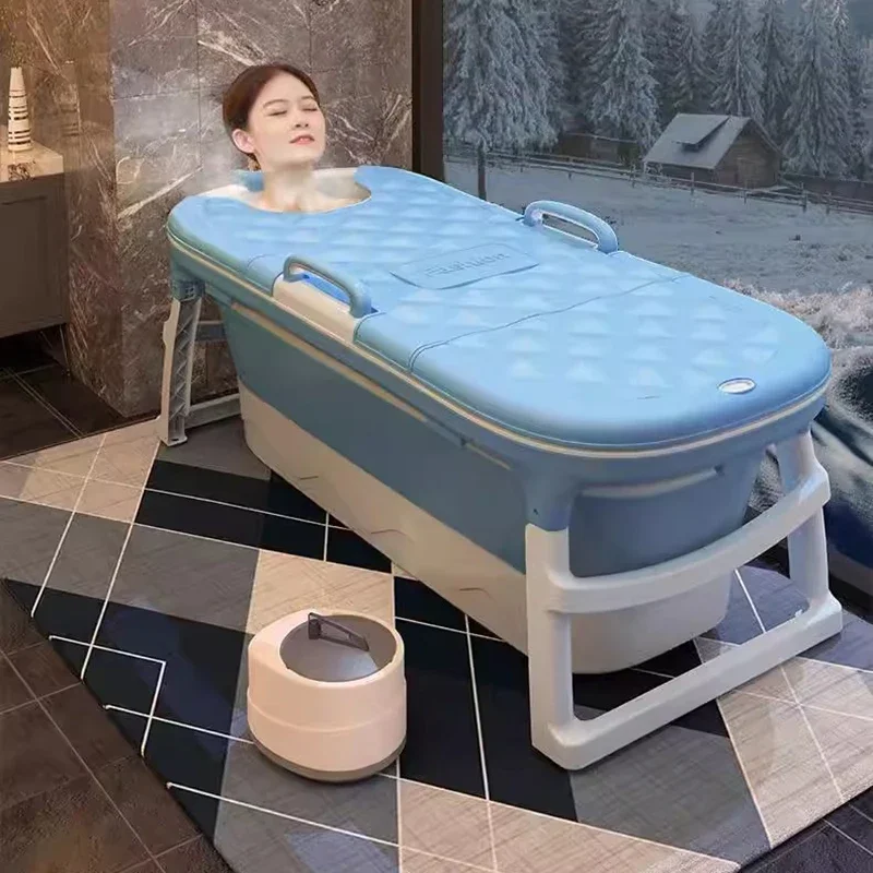 

Foot Spa Ice Bathtub Baby Shower Swimming Inflatable Bathtub Adults Folding Mobile Athletes Sauna Portatil Bathroom Products