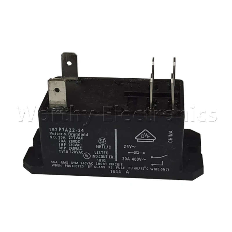 

Free shipping 10pcs/lot relay 24VAC 30A 6PIN T92P7A22-24VAC PE-08-0004