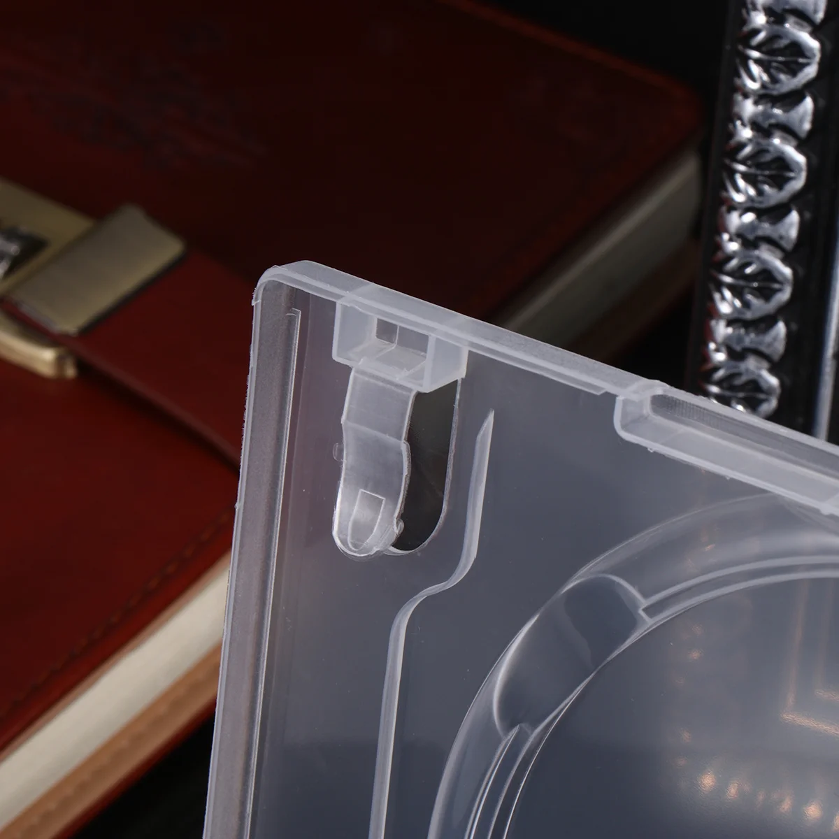 

6pcs Cd Storage Box Transparent Portable Dvd Case For Home Cinema Double Disc Organizer Media Video Holder Large Capacity