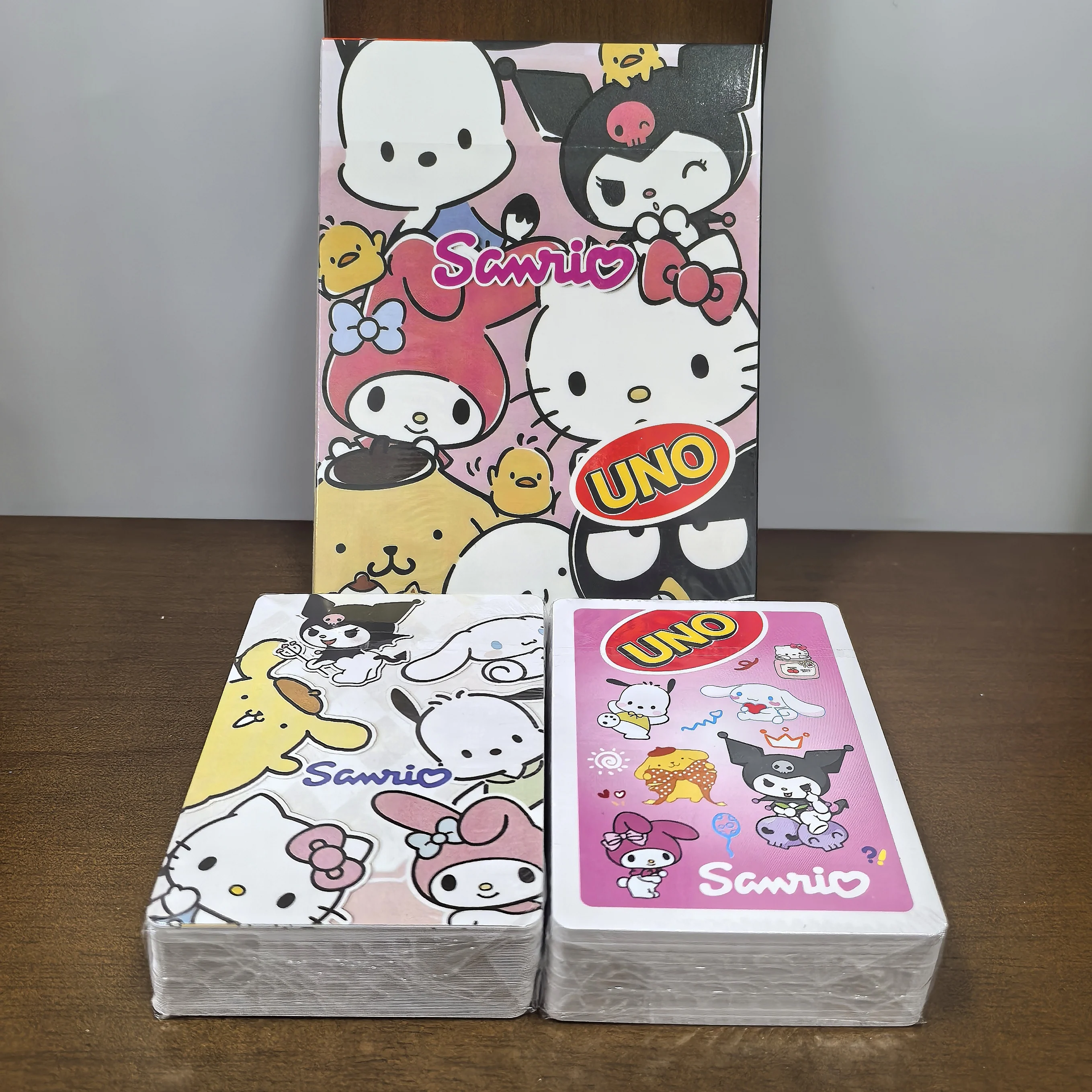

Настольная игра Sanrio UNO Kawaii, настольная игра, карты Hello Kitty UNO, детские игрушки, игральные карты, подарок на Хэллоуин, день рождения