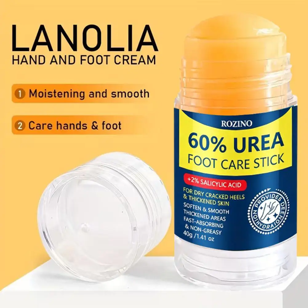 Urea 60% Foot Care Cream 40g Moisturizing Hydrating Exfoliating Nourish Smooth Dry Cracked Feet Daily Skin Care for Men Women