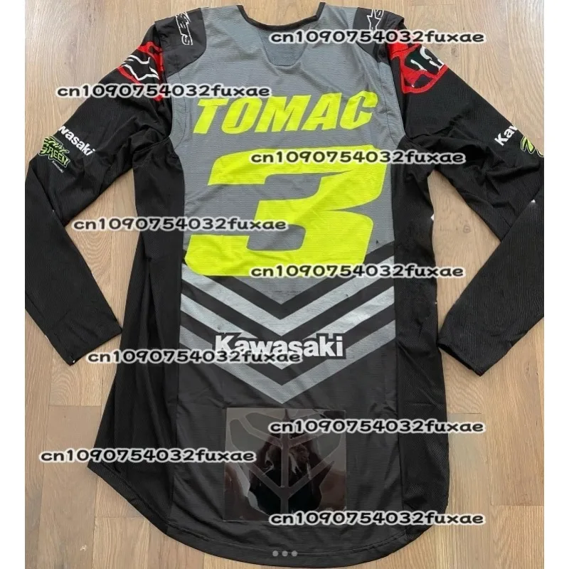 

Kawasaki Motorcycle Racing Team Men T-shirt Long Sleeve Spring Autumn Women Tee Shirts 2024 New Sports Children Clothes Tops