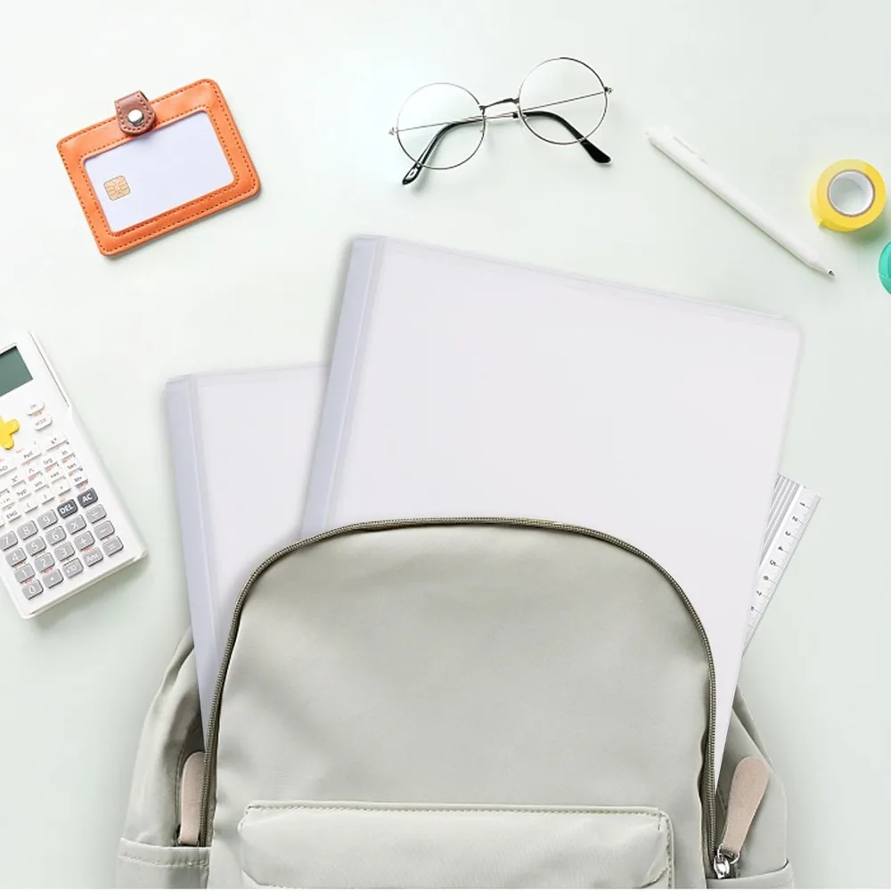 Round Ring Binders 1.5 Inch, Clear View Covers, Holds 300 Sheets, US Letter Size, 12 Pack Bundle