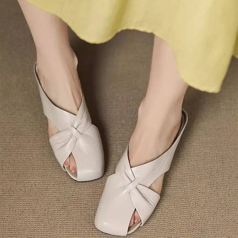 

Женские босоножки без шнуровки из овчины с круглым носком толщиной 4 см на низком каблуке, мягкая удобная элегантная женская повседневная обувь для женщин, распродажа