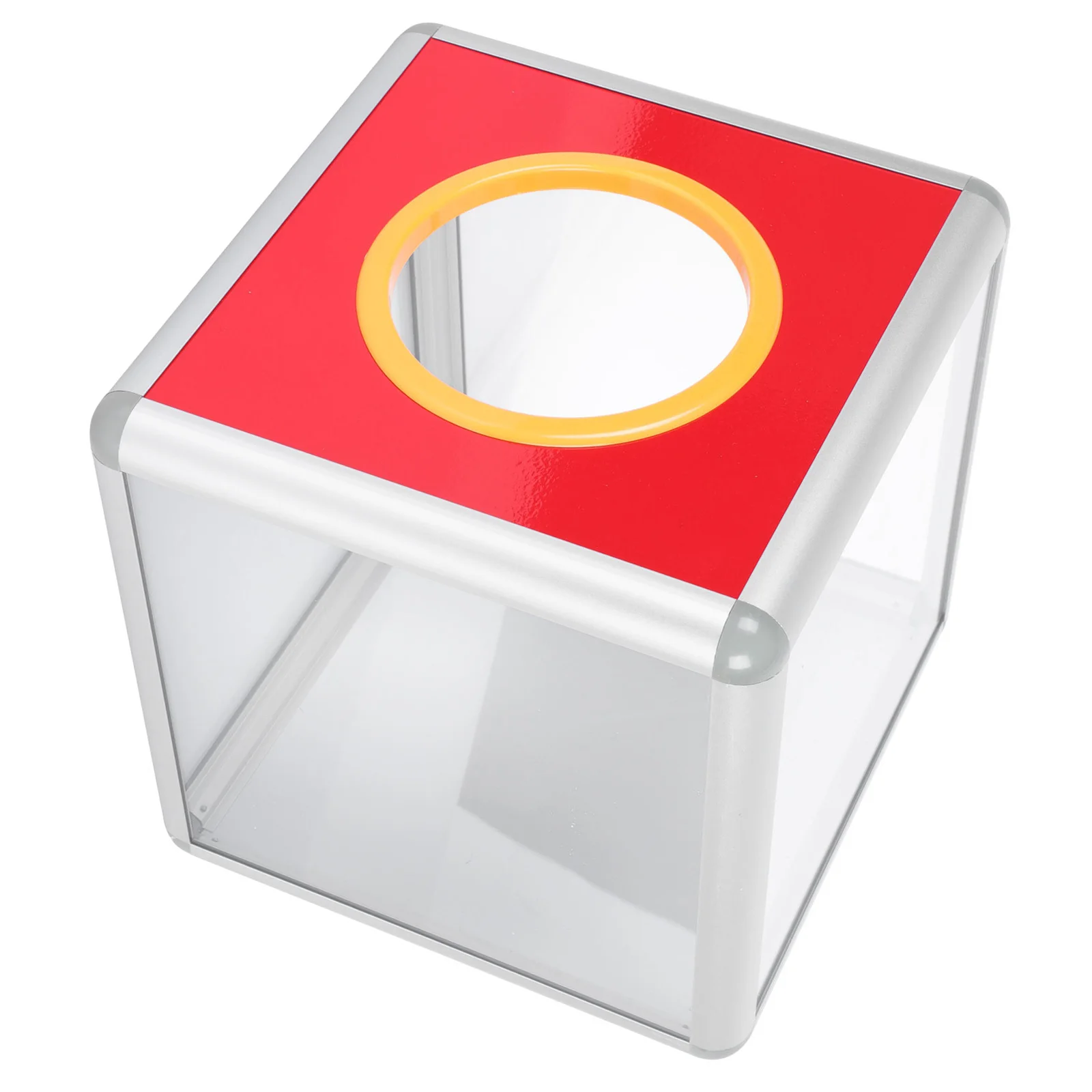 1 قطعة صندوق سحب شفاف حاوية تبرع قوية قابلة للقفل لتجميع الصمامات الخيرية اقتباسات تخزين الورق