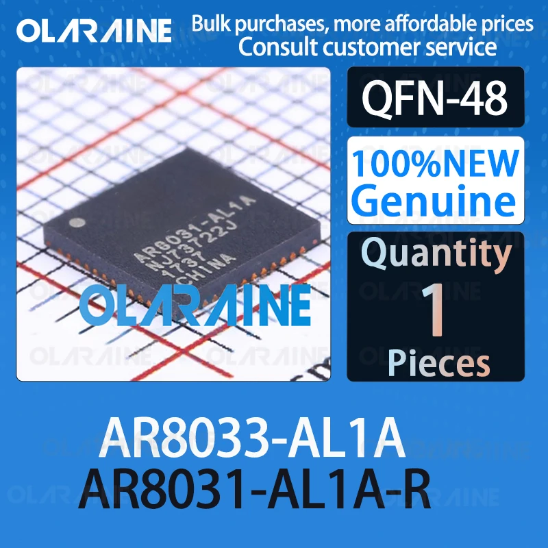 AR8033-AL1A AR8031-AL1A-R QFN-48 interface Drivers receiver  transceivers IC chip circuit controller switch processor sensor