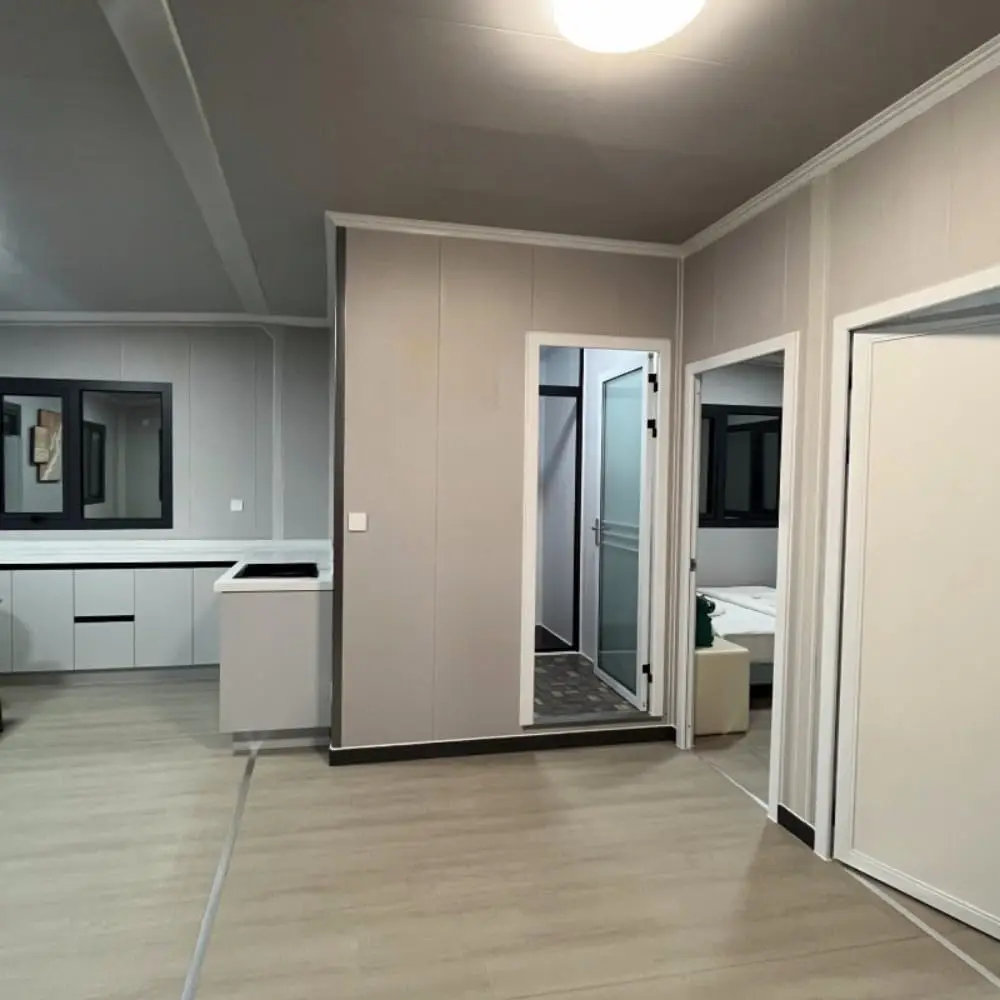 Luxury Expandable Container House, 20ft and 40ft Steel Prefab Villa with 3 Bedrooms and Bathrooms for Living Office
