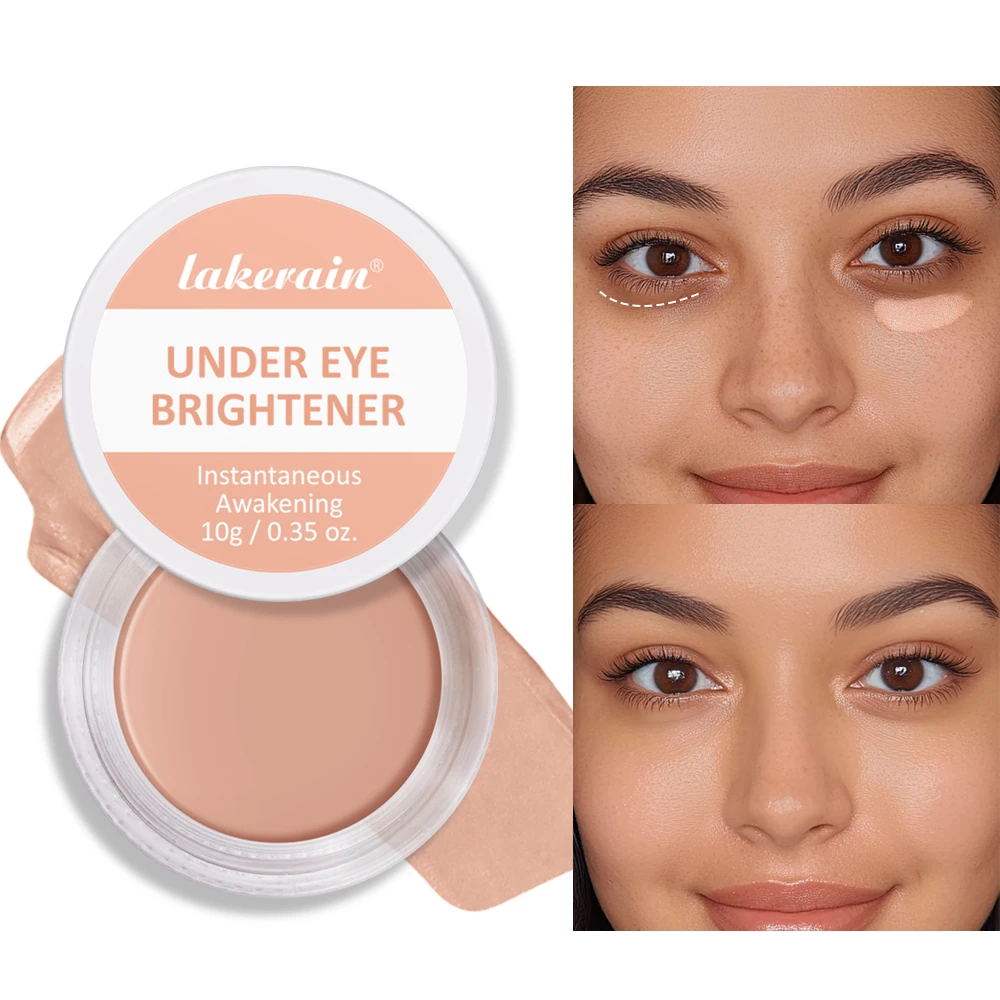 Lakerain Eye Concealer Brightener Cover Dark Circles Nourish Skin Correcting Makeup Nude Tan Shades Long Lasting Cosmetics