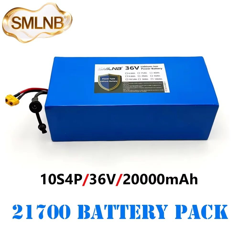 

21700 battery 10S4P 36V lithium-ion battery pack 20Ah 1000W high-power with BMS