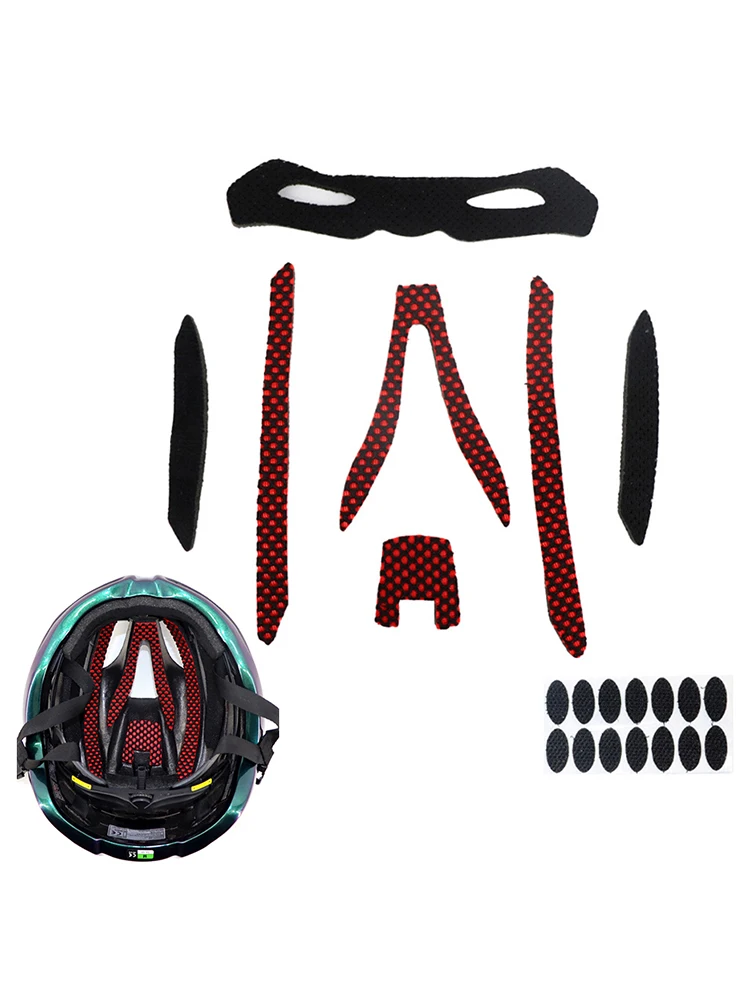 AliExpress NONE New 21Pcs/Set Bicycle Motorcycle Sport Sponge Helmet Inner Padding Foam Pads Kits Lining Protection Tool