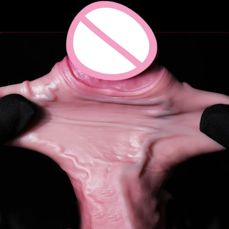 6 Sizes Realistic Enlarger Cock Sleeve Penis Cover Big Silicone Condoms For Man Dick Extend Penis Sex Toys For Men Sex Products