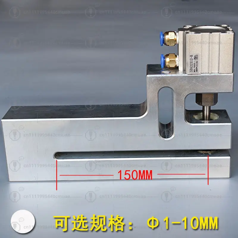 Bag making machine puncher Small hole plastic bag pneumatic punching machine Edge sealing punching machine in 80MM plastic bag
