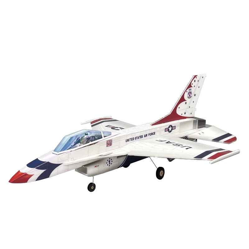 Minimumrc Kit F16 250Mm Spanwijdte 3 Kanaal Trainer Vast-Wing Rc Vliegtuig Buiten Speelgoed Voor Kinderen Kinderen Kinderen Geschenken