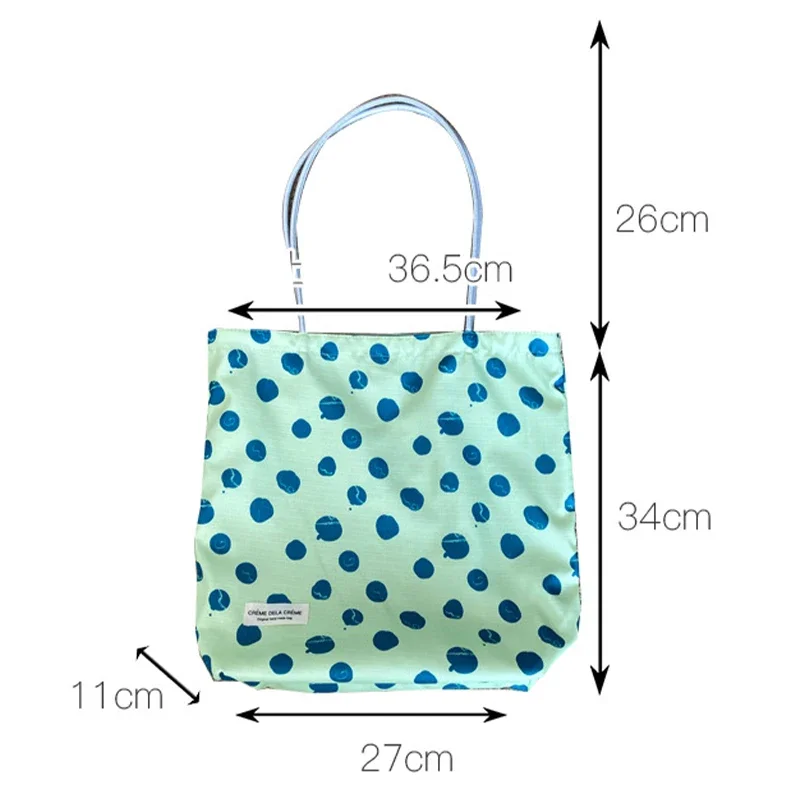 Wendbare Umhängetasche, gepunkteter Vintage-Stil im französischen Stil, Batik-Canvas-Tragetasche, vielseitige Bohemian-Handtasche für Damen – Detail 1