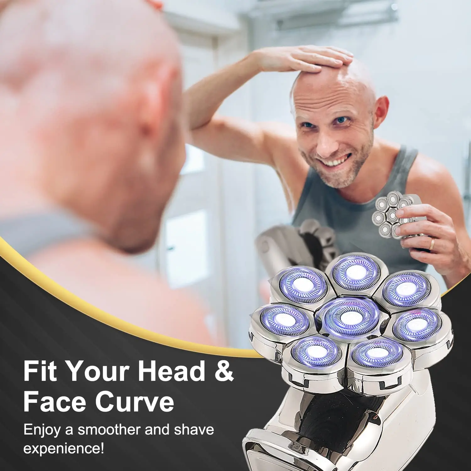 OW3SUMMER822EUR：€30-3 Oil Head Clipper 8D rasoio elettrico per uomo macchina per tagliare i capelli rasoio da uomo sei in uno Multi macchina da barba tagliacapelli barba